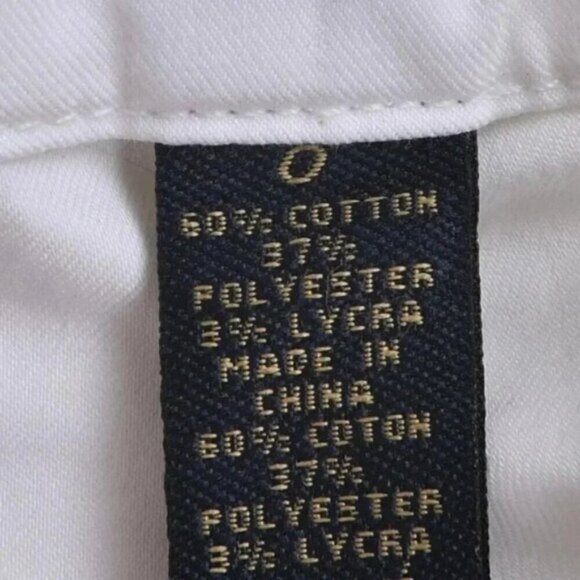 Roots Gold White Capri Pants Crop Size 0 - Picture 6 of 11